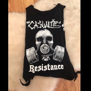 UPCYCLED CASUALTIES BAND T